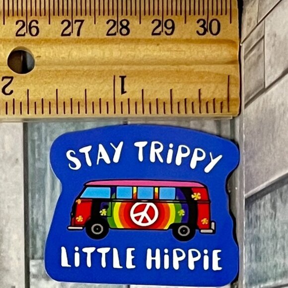 🌀10/$10🌀 70s Hippie Reusable Waterproof Vinyl Sticker Decal - Picture 1 of 2